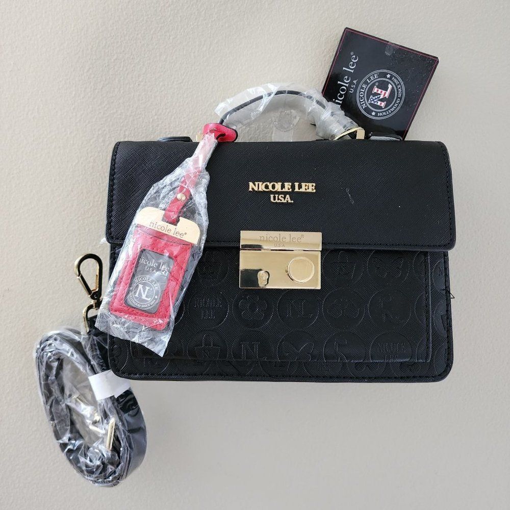 Nicole Lee Small Top Handle Satchel Handbag Crossbody
